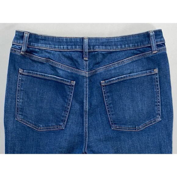 Chico's High Rise Flare Comfort Stretch Denim Jeans. Medium Wash, Women's 12R. - Picture 9 of 9